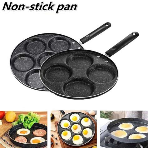 Four Hole Frying Pot Thickened Omelet Pan Non Stick Egg Pancake Steak