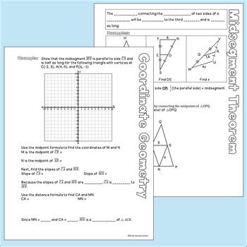 Midsegments Of Triangles Guided Notes Practice And Homework By WaldonMath