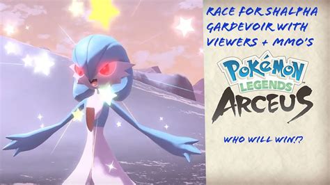 Shiny Alpha Gardevoir Race WITH VIEWERS Pokemon Legends Arceus