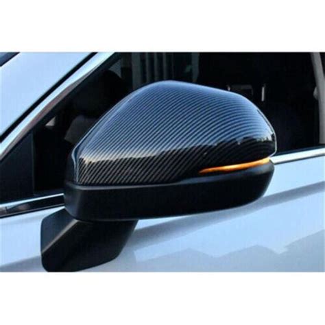 Carbon Fiber Side Rearview Mirror Caps Trim Cover For Honda CRV CR V