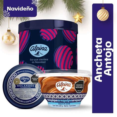 Ancheta Alpina Antojo Queso Holandés X250g Arequipe X220g Tiendas Jumbo