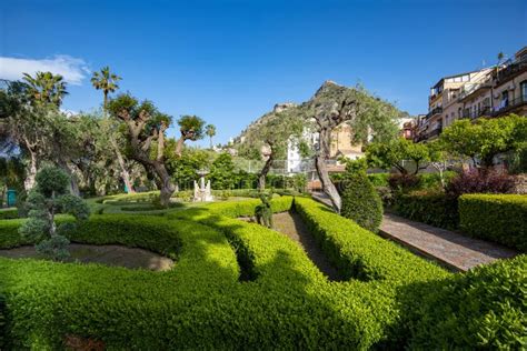 Taormina Public Gardens Stock Photo Image Of View City 301353088