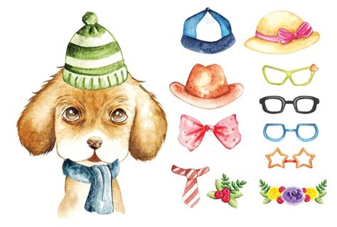 Premium Vector | Cute puppy watercolor