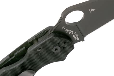 Spyderco Para 3 Black C223GPBK Pocket Knife Advantageously Shopping