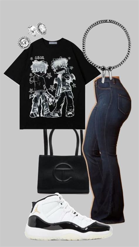 black and white gratitude jordan 11 telfar outfit idea in 2024 | Black ...