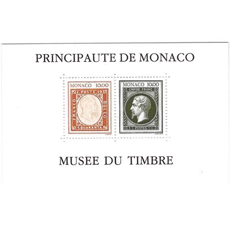 Monaco Bloc Feuillet De Timbres N A Non Mis Neuf R Philantologie