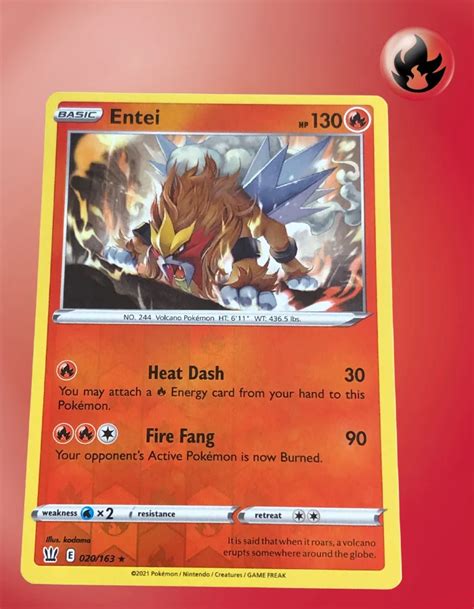 Entei 020 163 Battle Styles TCG Coleccionistas