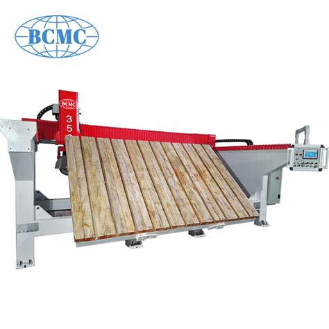 Bcmc PLC System 3 Axis Bridge Saw Stone Cutting Machine Small Type