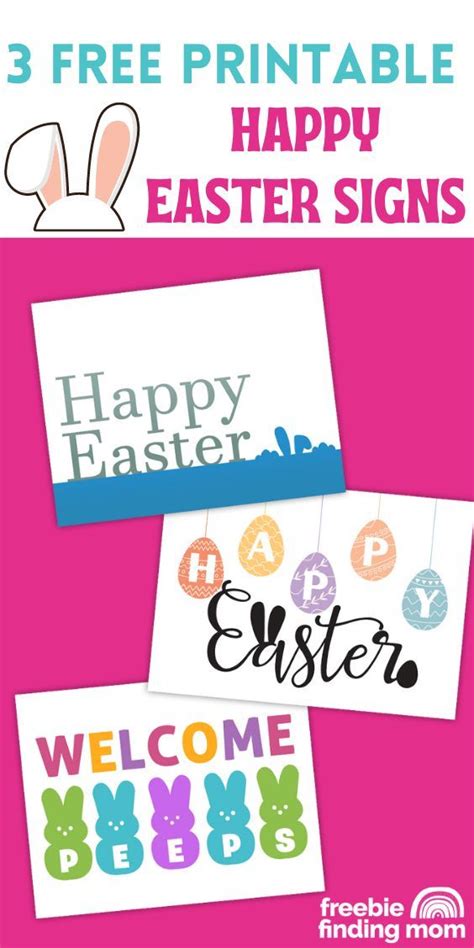 Free Printable Happy Easter Signs