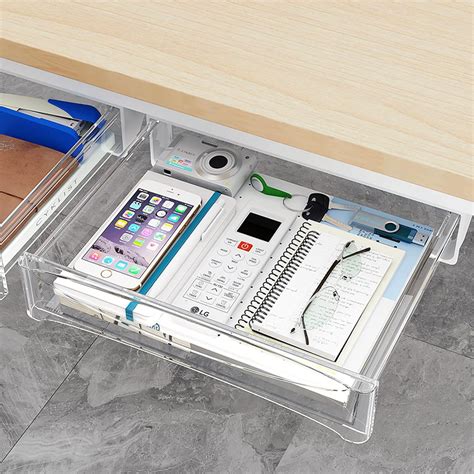 Amazon Lmlmecrea Under Desk Drawer Organizer Slide Out Hidden Self