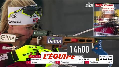 Sprint Femmes De Sjusjoen Biathlon Replay Vid O Dailymotion