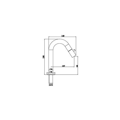 Banio robinet d eau froide noir mat 1 2 design courbé pour lave mains