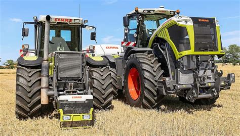 Alt Vs Neu Claas Xerion Mit Quaderballenpressen Quadrant Urahnen Mit