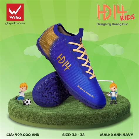 Giày Wika HĐ14 KID Màu Navy