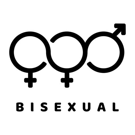 icono de glifo vectorial relacionado con el símbolo de género bisexual