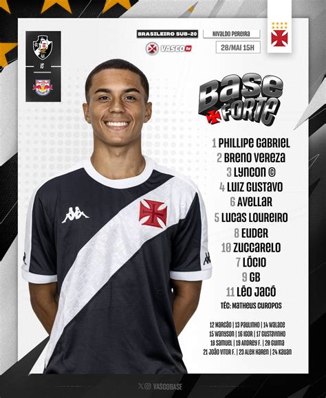 Vasco Sub 20 X Bragantino Sub 20 - Sub-20: Vasco escalado para o duelo diante do RB Bragantino | SuperVasco