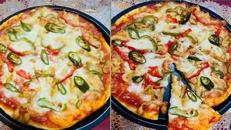 Chicken Pizza Recipe How To Make Chicken Pizza At Home Easy And Yummy Pizza Youtube