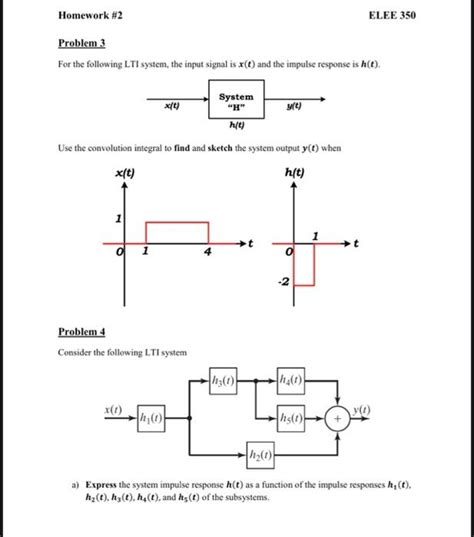 Solved Homework Elee Problem For The Following Lti Chegg