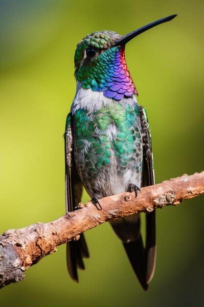 Premium Photo A Broad Billed Hummingbird In Madera Canyon Arizona