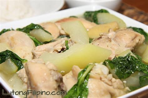 Chicken Tinola Recipe Filipino Recipes From Lutong Filipino