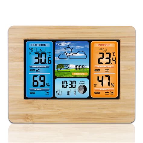 Eeekit Wireless Weather Station With Color High Definition Display