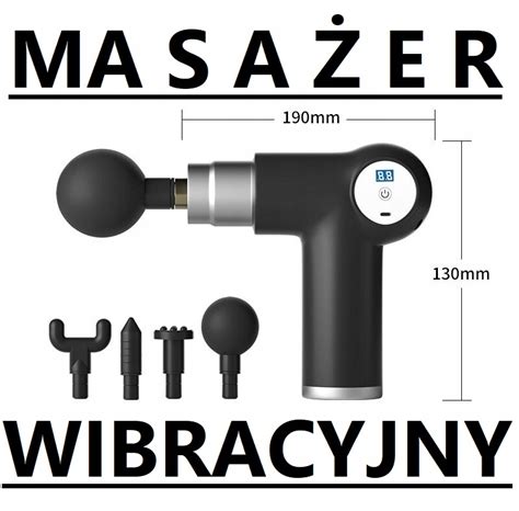 MASAŻER FASCIAL GUN PISTOLET DO MASOWANIA CZARNY 12989038001