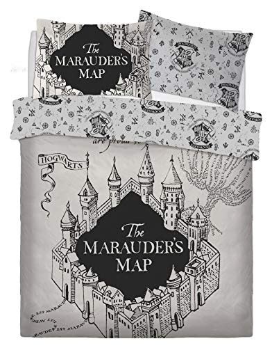 New Price Warner Bros Harry Potter Marauders Map Double Duvet Set In