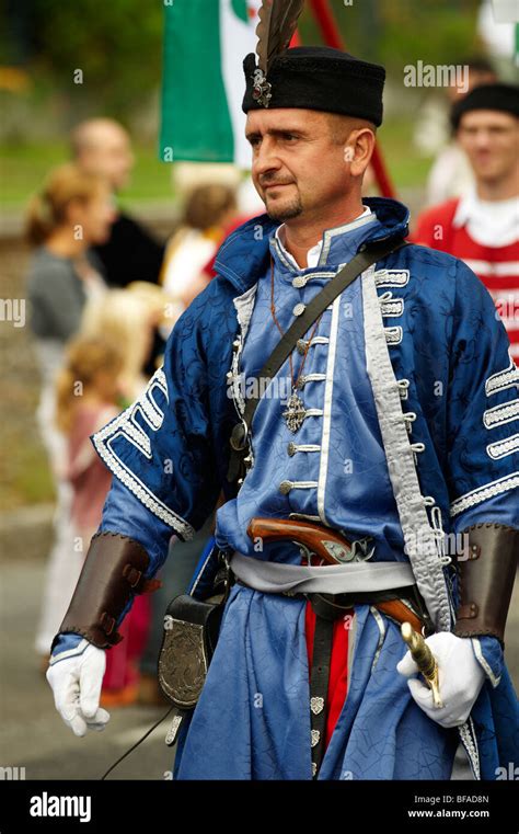 People In Traditional Hungarian Dress Annual Wine Festival Szuret