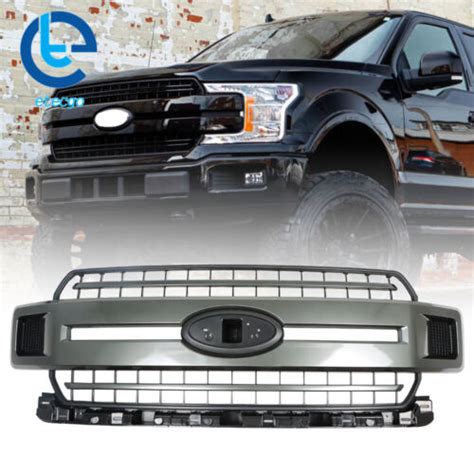 Front Upper Hood Grille Gray For Ford F Xlt Xl Jl Z