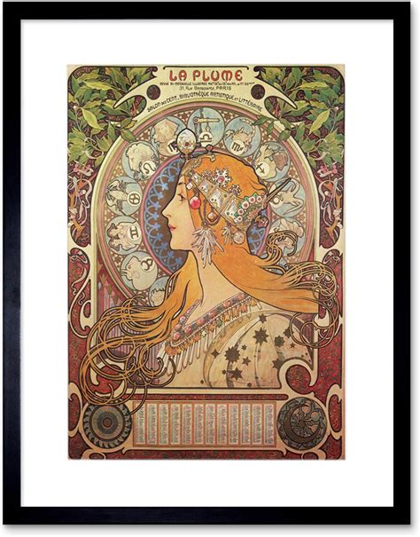 Wee Blue Coo Alphonse Mucha Zodiac 1896 Old Master Painting Art Print