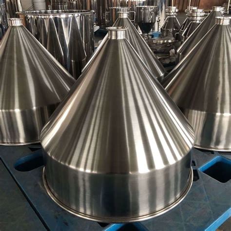 Stainless Steel Conical Hopper With Tri Clamp Stainless Steel And