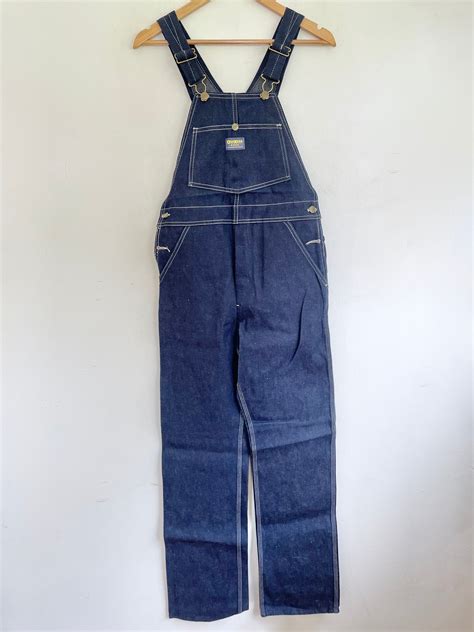 Vtg 70s DENIM Deadstock VESTBAK OSH KOSH Bgosh OVERALLS 28x32 Narrow Etsy