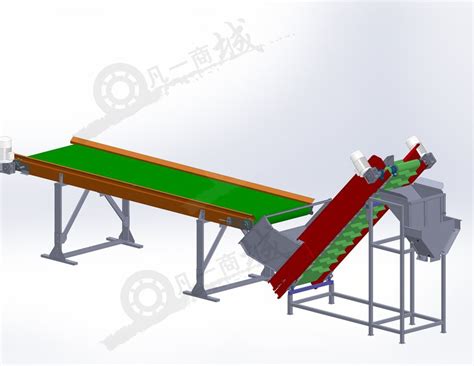 包装袋提升输送机3d图下载 凡一商城