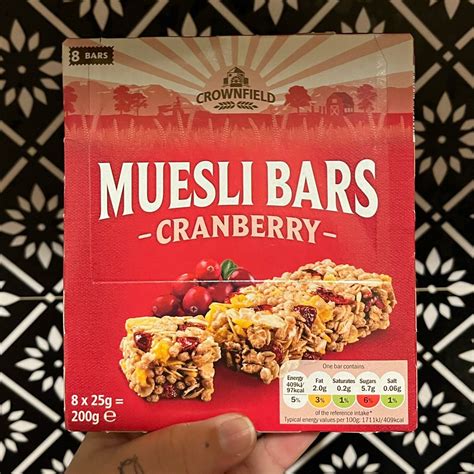 Crownfield Muesli Bars Cranberry Reviews Abillion