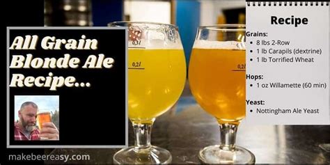 All Grain Blonde Ale Recipe | Deporecipe.co