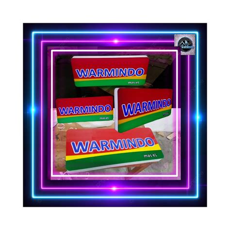 Jual Neon Box Kotak Warmindo Custom Nyala Led Muka Shopee Indonesia