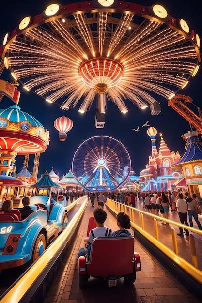 Los Mejores Parques De Atracciones Del Mundo Para Una Dosis Foto Premium