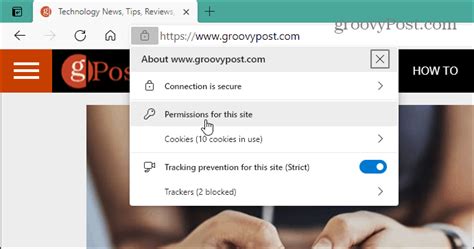 How To Enable Disable Site Permissions In Microsoft Edge Nbkomputer