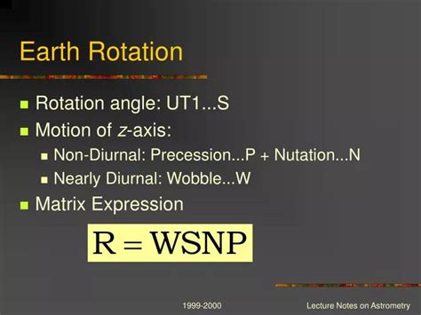 PPT - Earth Rotation PowerPoint Presentation, free download - ID:3218280