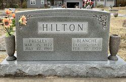 Blanche Zinn Hilton 1891 1959 Mémorial Find a Grave