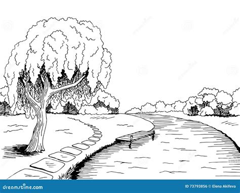 River Clipart Black And White