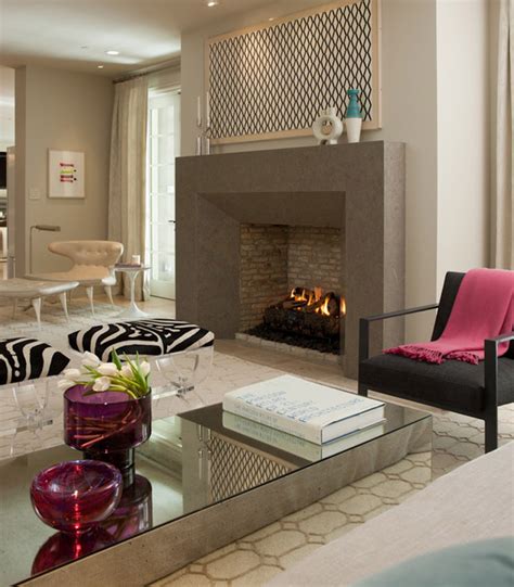 Sleek Fireplace Design - Contemporary - Living Room - San Francisco ...