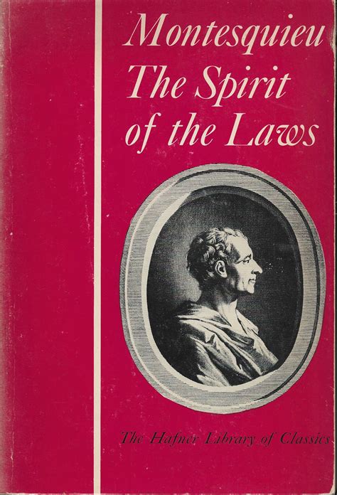 Biblio The Spirit Of The Laws Two Volumes In One By Baron De Montesquieu 1966