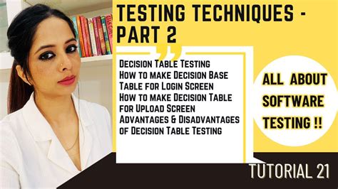 Testing Techniques Decision Table Testing Decision Table In Software