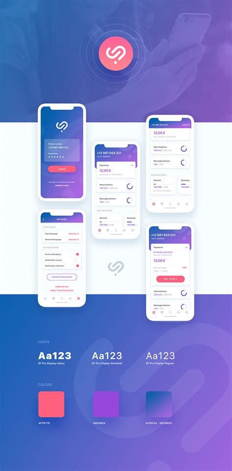 Telecom Mobile App Concept Ios App On Behance