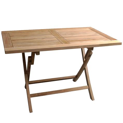 Table Jardin En Teck Table Teck Exterieur Pliante Rectangulaire Cm