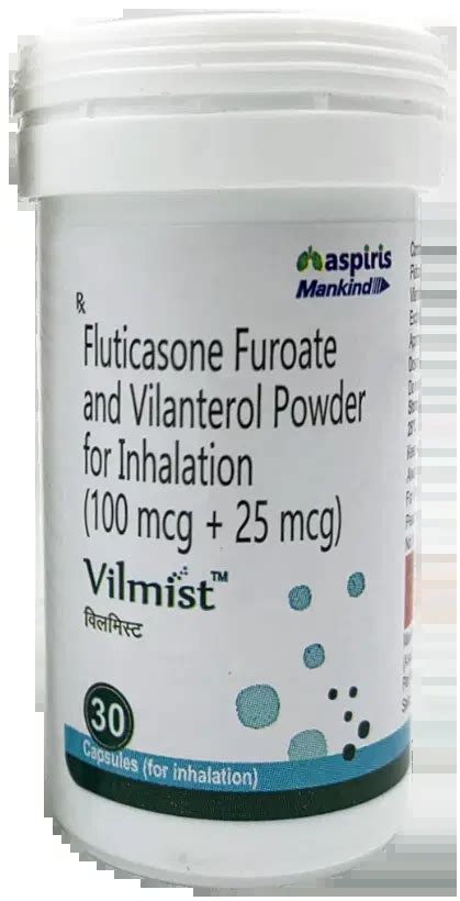 Breo-Ellipta (Fluticasone Furoate + Vilanterol) Powder For Inhalation ...