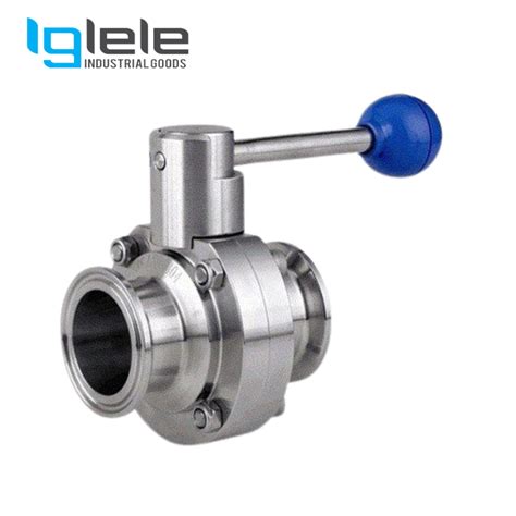 SS Dairy Butterfly Valve TC End Stainless Steel 304 Buy Industrial