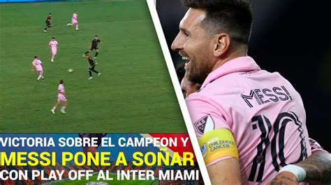 Messi DESTROZA Al CAMPEON De La MLS Y Esta INTRATABLE Con Su EQUIPO