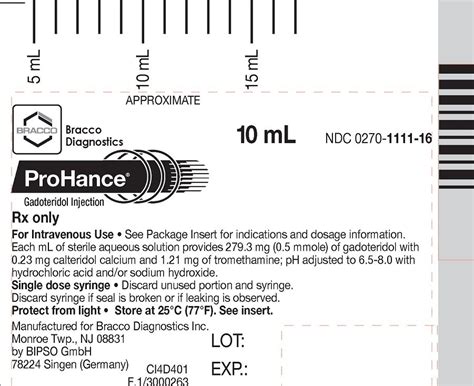 ProHance Injection: Package Insert - Drugs.com